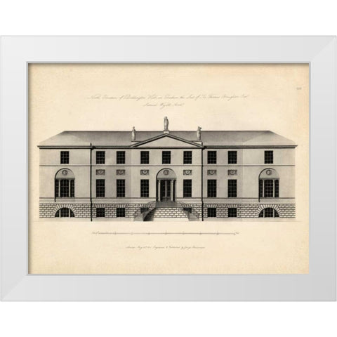Antique Façade II White Modern Wood Framed Art Print by Richardson