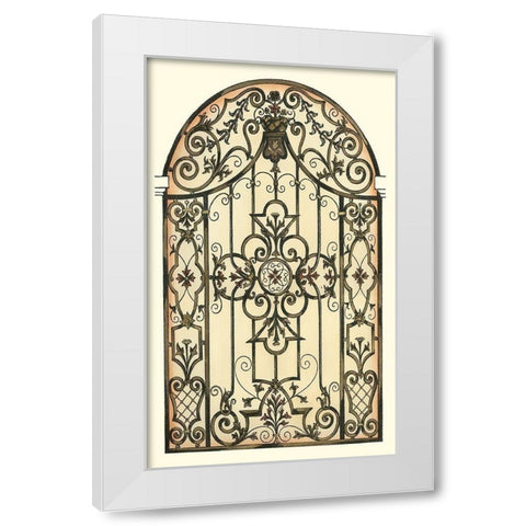 Printed Majestic Gateway II White Modern Wood Framed Art Print by Vision Studio