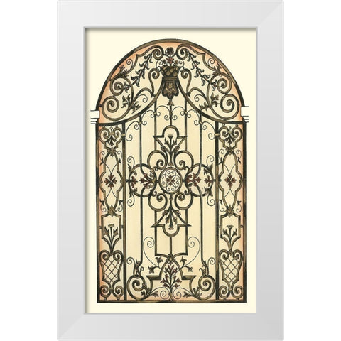 Printed Majestic Gateway II White Modern Wood Framed Art Print by Vision Studio