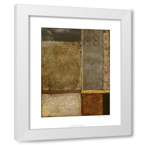 Gilded Age II White Modern Wood Framed Art Print by Meagher, Megan