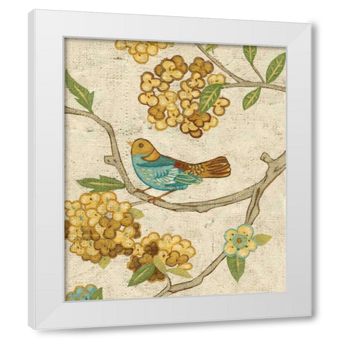 Antique Aviary II White Modern Wood Framed Art Print by Zarris, Chariklia