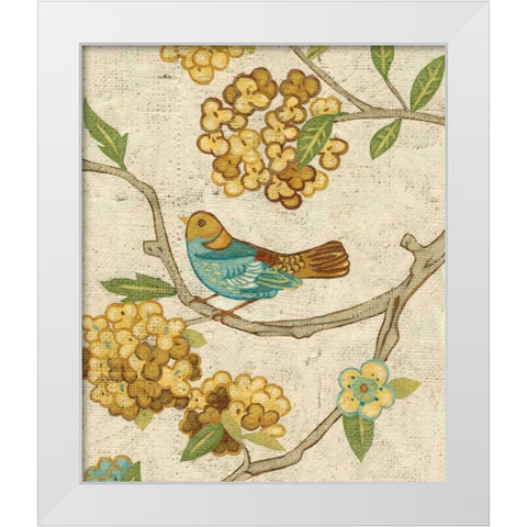 Antique Aviary II White Modern Wood Framed Art Print by Zarris, Chariklia