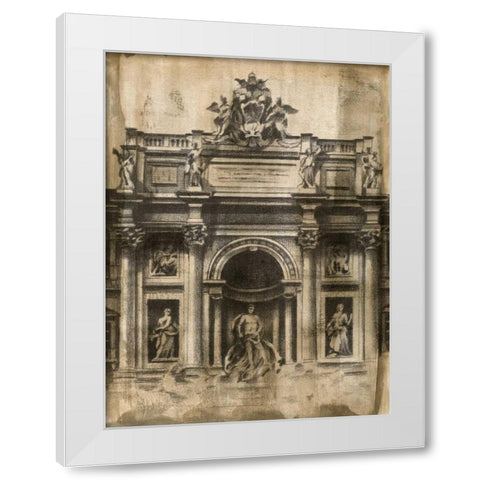 Ancient Ruins II White Modern Wood Framed Art Print by Harper, Ethan