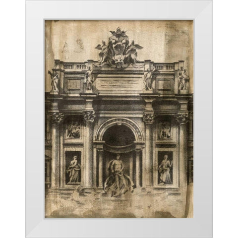 Ancient Ruins II White Modern Wood Framed Art Print by Harper, Ethan
