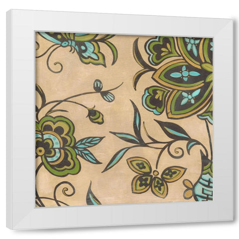 Heirloom Floral I White Modern Wood Framed Art Print by Vess, June Erica
