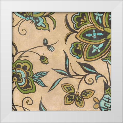 Heirloom Floral I White Modern Wood Framed Art Print by Vess, June Erica