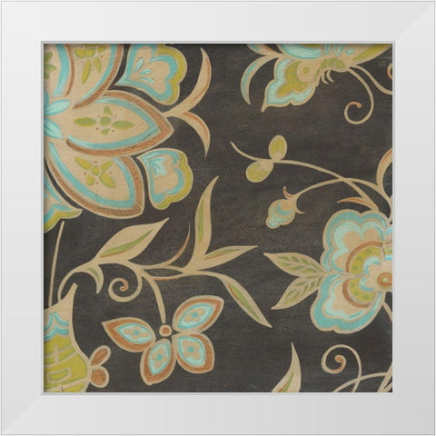 Heirloom Floral II White Modern Wood Framed Art Print by Vess, June Erica