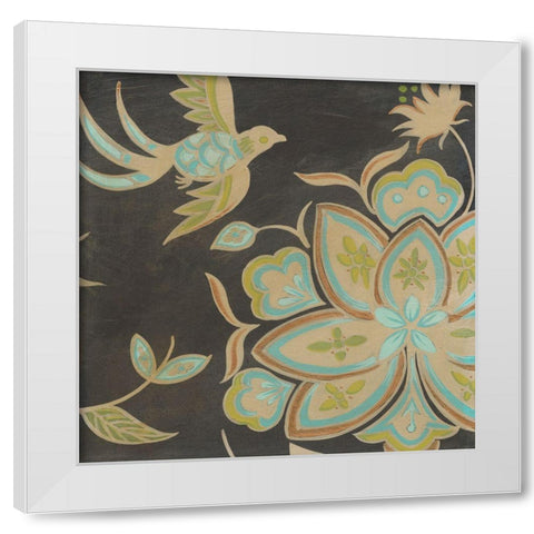 Heirloom Floral III White Modern Wood Framed Art Print by Vess, June Erica