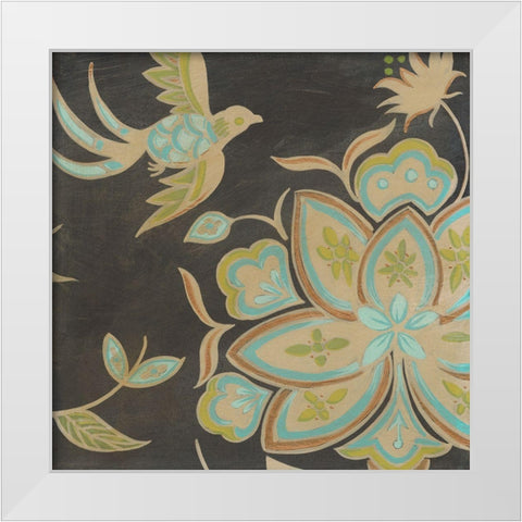 Heirloom Floral III White Modern Wood Framed Art Print by Vess, June Erica
