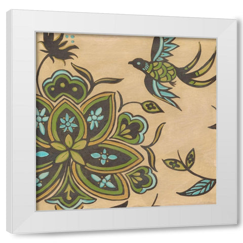 Heirloom Floral IV White Modern Wood Framed Art Print by Vess, June Erica