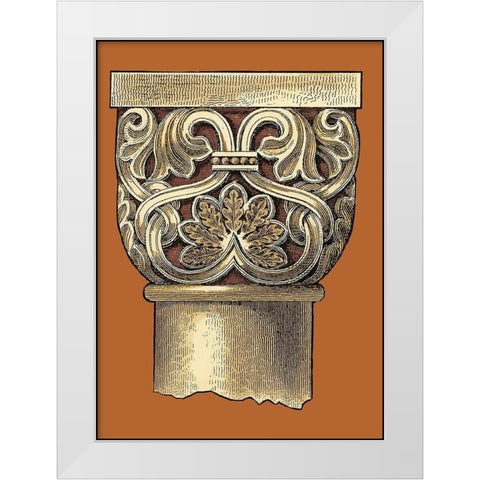 Graphic Capital II White Modern Wood Framed Art Print by Vision Studio
