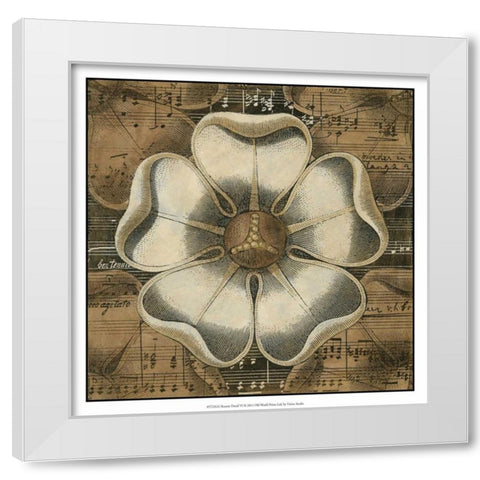 Rosette Detail VI White Modern Wood Framed Art Print by Vision Studio
