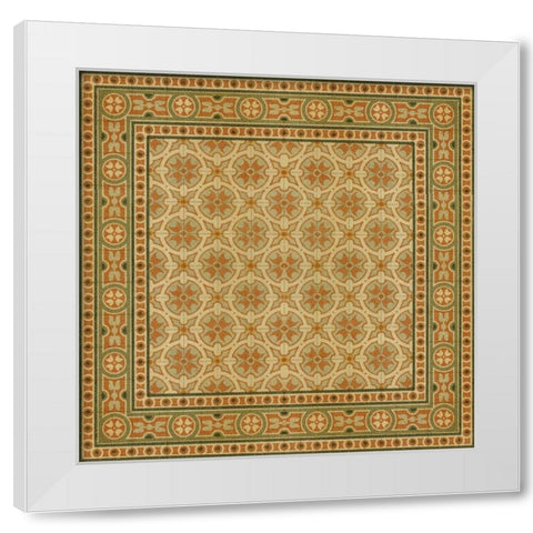 Italian Mosaic I White Modern Wood Framed Art Print by Vision Studio