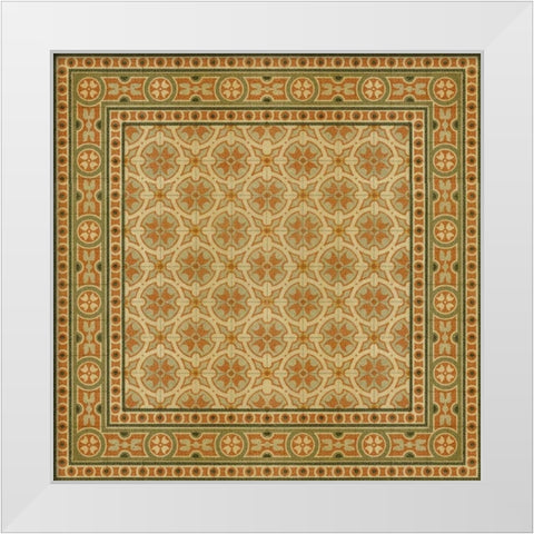 Italian Mosaic I White Modern Wood Framed Art Print by Vision Studio