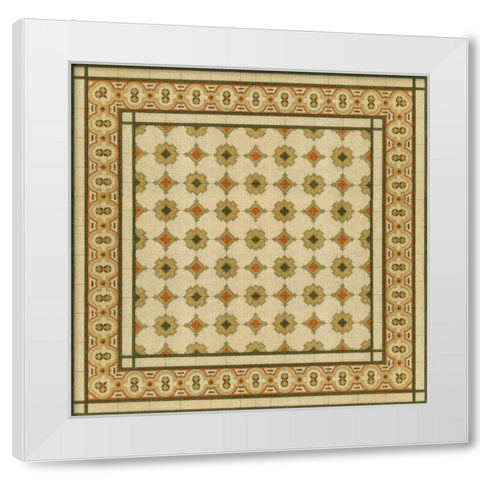 Italian Mosaic II White Modern Wood Framed Art Print by Vision Studio