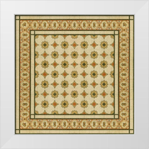 Italian Mosaic II White Modern Wood Framed Art Print by Vision Studio