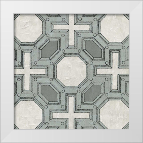 Caisson I White Modern Wood Framed Art Print by Vision Studio