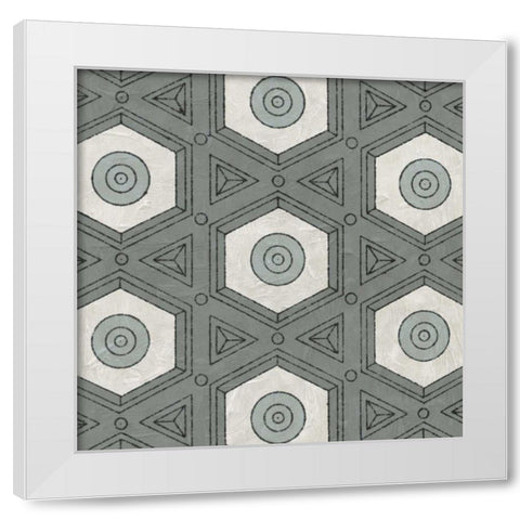 Caisson II White Modern Wood Framed Art Print by Vision Studio