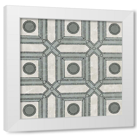 Caisson III White Modern Wood Framed Art Print by Vision Studio