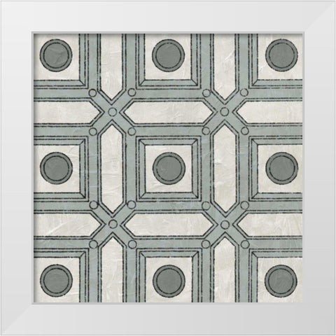 Caisson III White Modern Wood Framed Art Print by Vision Studio