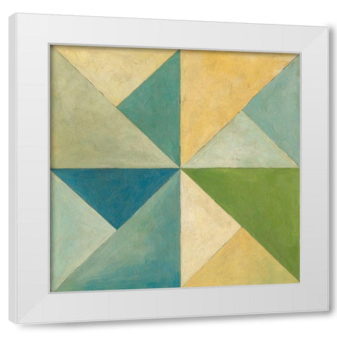Quilted Abstract I White Modern Wood Framed Art Print by Meagher, Megan