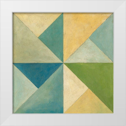 Quilted Abstract I White Modern Wood Framed Art Print by Meagher, Megan
