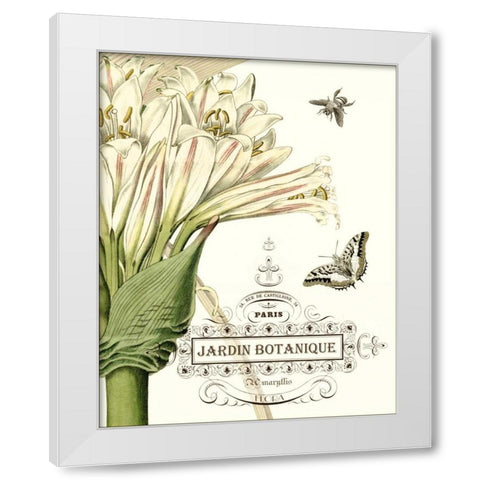Jardin Botanique II White Modern Wood Framed Art Print by Vision Studio