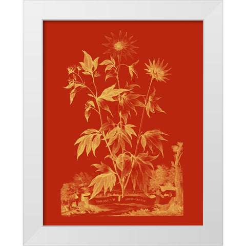 Paprika Bouquet IV White Modern Wood Framed Art Print by Vision Studio