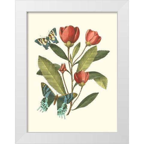 Midsummer Floral II White Modern Wood Framed Art Print by Vision Studio