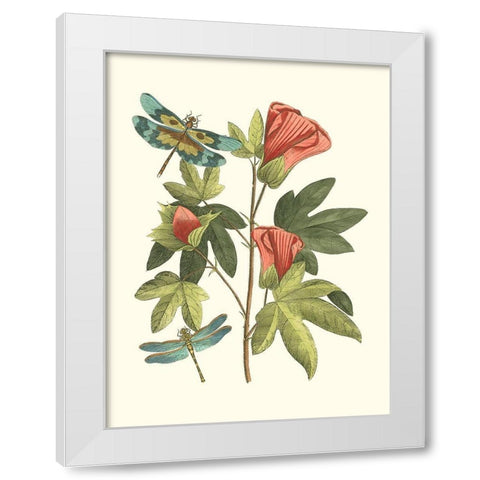 Midsummer Floral III White Modern Wood Framed Art Print by Vision Studio