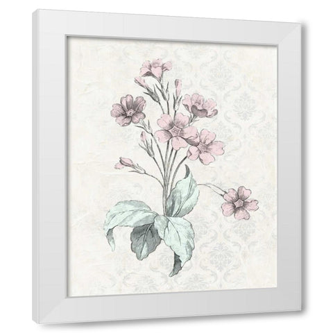 Victorian Blooms IV White Modern Wood Framed Art Print by Vision Studio
