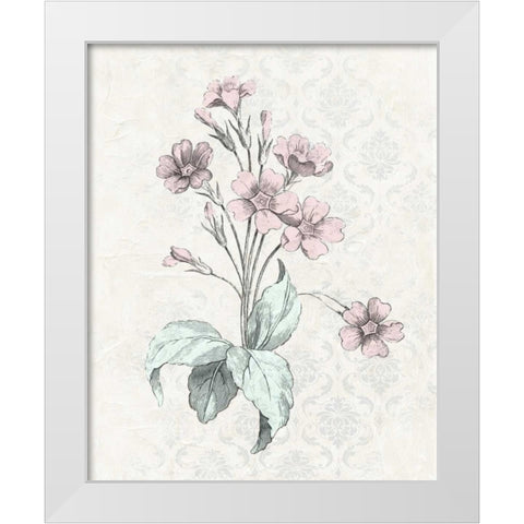 Victorian Blooms IV White Modern Wood Framed Art Print by Vision Studio