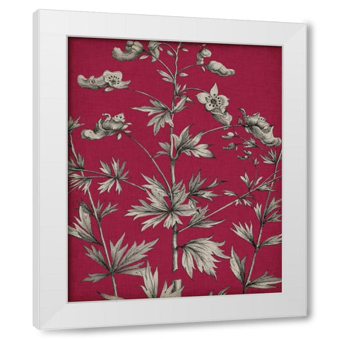 Vivid Chintz I White Modern Wood Framed Art Print by Vision Studio