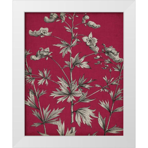 Vivid Chintz I White Modern Wood Framed Art Print by Vision Studio