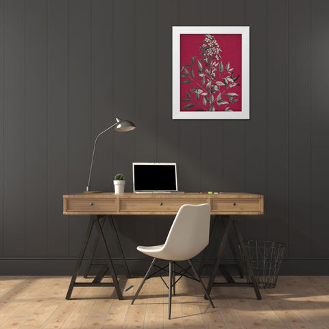 Vivid Chintz IV White Modern Wood Framed Art Print by Vision Studio