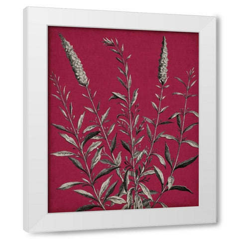 Vivid Chintz V White Modern Wood Framed Art Print by Vision Studio