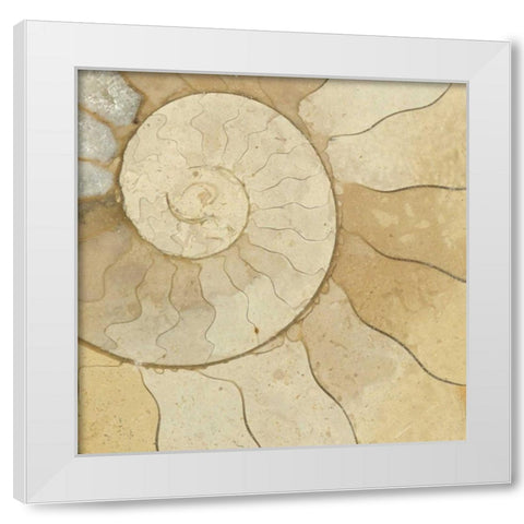 Organic Elements V White Modern Wood Framed Art Print by Vision Studio
