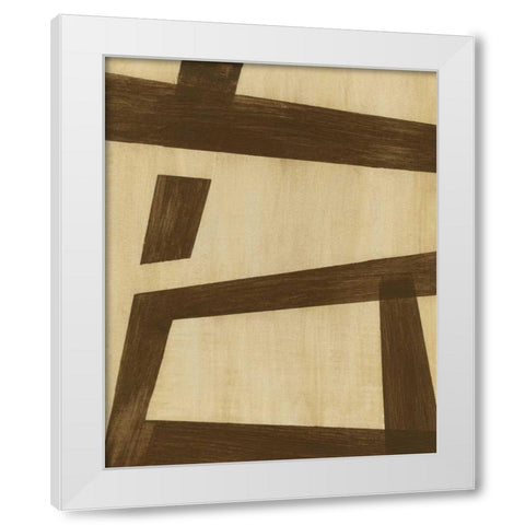 Inversion I White Modern Wood Framed Art Print by Vision Studio