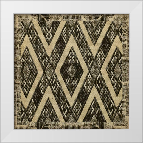 Kuba Detail I White Modern Wood Framed Art Print by Vision Studio