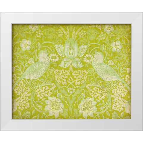 Citrus Chintz I White Modern Wood Framed Art Print by Vision Studio