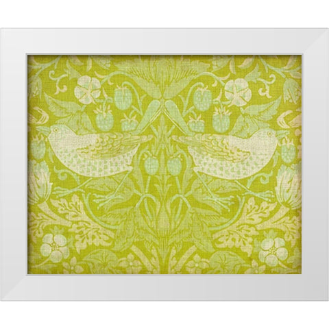 Citrus Chintz II White Modern Wood Framed Art Print by Vision Studio