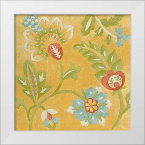 Provincial Chintz IV White Modern Wood Framed Art Print by Zarris, Chariklia