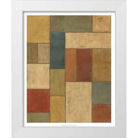 Tiled Abstract I White Modern Wood Framed Art Print by Meagher, Megan
