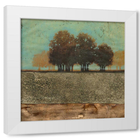Embellished Mediterran. Twilight I White Modern Wood Framed Art Print by Vision Studio
