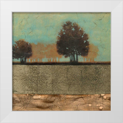 Embellished Mediterran. Twilight II White Modern Wood Framed Art Print by Vision Studio