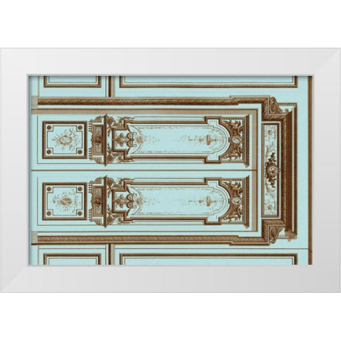 French Salon Doors II White Modern Wood Framed Art Print by Vision Studio