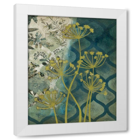Peridot Botanical I White Modern Wood Framed Art Print by Meagher, Megan