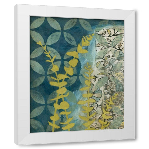 Peridot Botanical II White Modern Wood Framed Art Print by Meagher, Megan