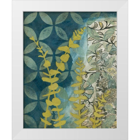 Peridot Botanical II White Modern Wood Framed Art Print by Meagher, Megan
