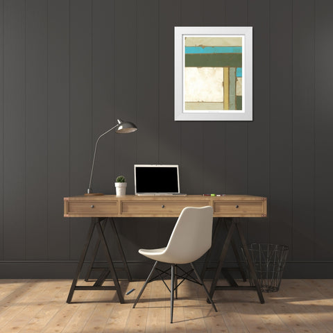 Weathered Paneling I White Modern Wood Framed Art Print by Goldberger, Jennifer